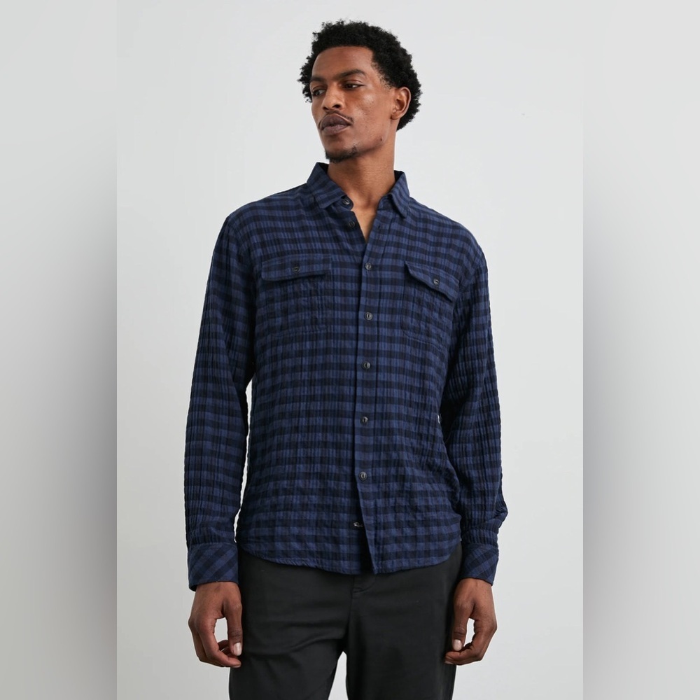 Rails Blue Jay Royal Plaid Long Sleeve Shirt Men’s XL